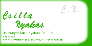 csilla nyakas business card